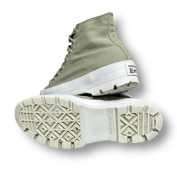 Converse Women's Chuck Taylor All Star Lugged Hi Tops 571114C Size 11 Sage Green - Picture 6 of 10